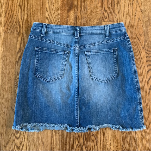 Michael Kors Size 4 Denim Blue Jean Skirt Pockets - Picture 4 of 5